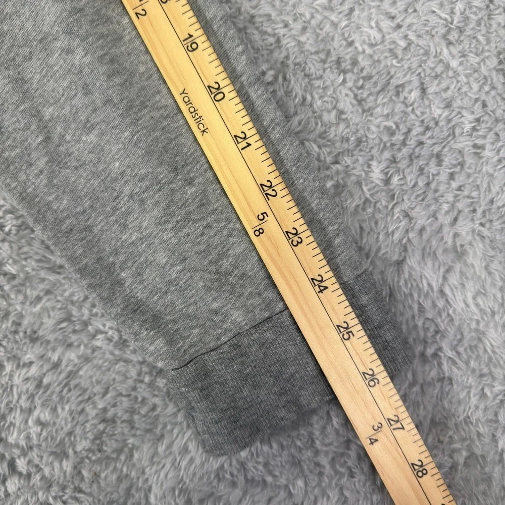 Criquet Mens XXL Quarter Zip Sweatshirt Heather Gray Pullover Mock Neck Logo - Picture 9 of 9